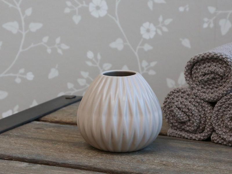 Tandborstmugg, latte "Diamant" - Chic Antique