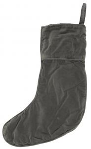 Julstrumpa i sammet, mörkgrå - Ib Laursen