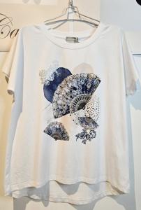 T-shirt Inze, Solfjäder Blå - Soulful Fashion