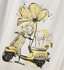 T-shirt Inze, Happy Scooter, Gul - Soulful Fashion