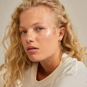 Örhänge Sophia hoops Guldpläterat – Pilgrim