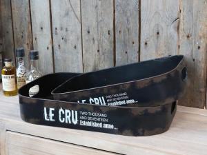Chic antique, Plåtbricka Le Cru Svart - Större