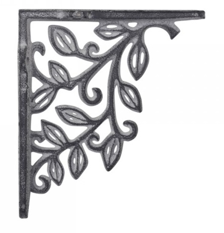 Chic Antique Konsol, antikgrå gjutjärn 12,5x14 cm