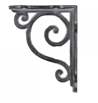 Konsol, antikgrå gjutjärn 10x12,5 cm - Chic Antique (64472-25)