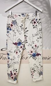 Magiskt stretchig byxa, Vit Anemon, Madde - Soulful Fashion
