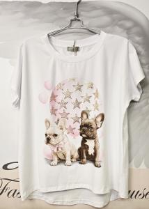 T-shirt Inze, Frallor och stjärnor, Rosa - Soulful Fashion