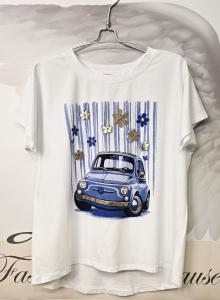 T-shirt Inze, Fiat Blå - Soulful Fashion
