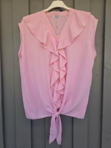 Topp med volang och knyt, Rosa Miranda - Caramelle Fashion