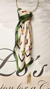 Scarf Tax, Grön kant - Soulful Fashion