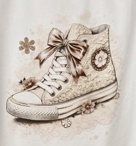 T-shirt Inze, Sneaker Beige - Soulful Fashion