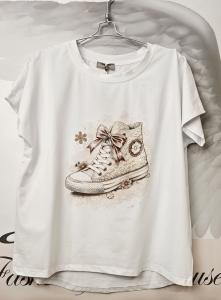 T-shirt Inze, Sneaker Beige - Soulful Fashion