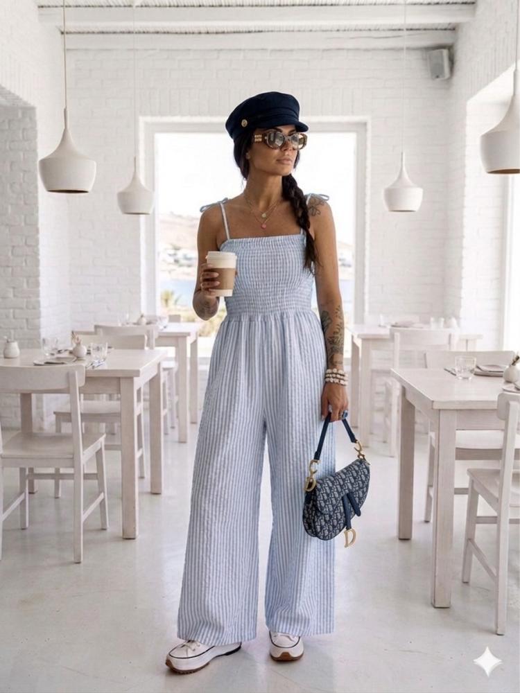 Jumpsuit Randig Bl Vit Lily Love Forever jumpsuit-randig-bl-vit-lily-love-forever