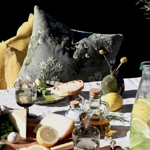 Kuddfodral Margerit Grön (45x45 cm), Miljögården