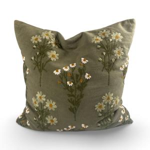 Kuddfodral Margerit Grön (45x45 cm), Miljögården