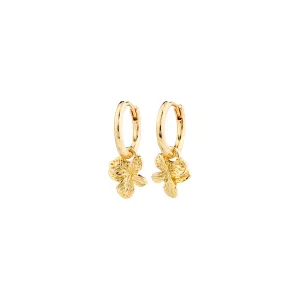 Örhängen Blomma Hoops, Guldpläterade, Charmaine – Pilgrim
