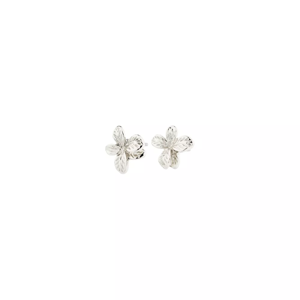 Örhängen Blomma, Silverpläterade, Charmaine – Pilgrim