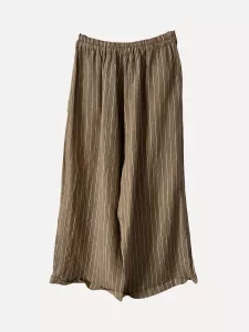 Linnebyxa Randig Kamel - Reunion    BERÄKNAD LEV: FEB/MARS