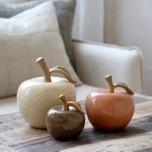 Äpple Brunt, Höjd: 9 cm - Chic Antique