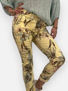 Byxa Storblommig Gul, Solveig - Gemini