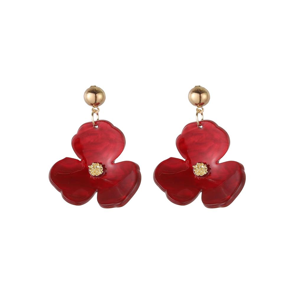 Örhängen, Hängande röd blomma - Gemini
