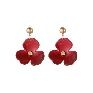 Örhängen, Hängande röd blomma - Gemini