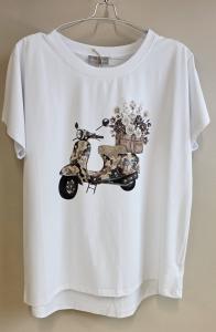T-shirt Inze, Camo Scooter, Brun - Soulful Fashion