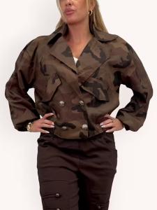 Jacka Camo Brun, Dubbelknäppt Lilly - Gemini    BERÄKNAD LEV: AUG