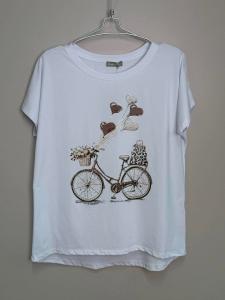 T-shirt Inze, Cykel Brun - Soulful Fashion
