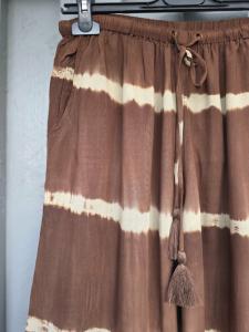 Byxa Pican, Tie Dye Brun / Beige - Coconut Milk