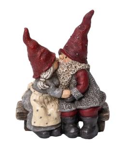 Tomten Håkan & Stina På en bänk - Nääsgränsgården