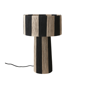 Bordslampa Svart / Natur, Jullan (Höjd: 49 cm) - Affari