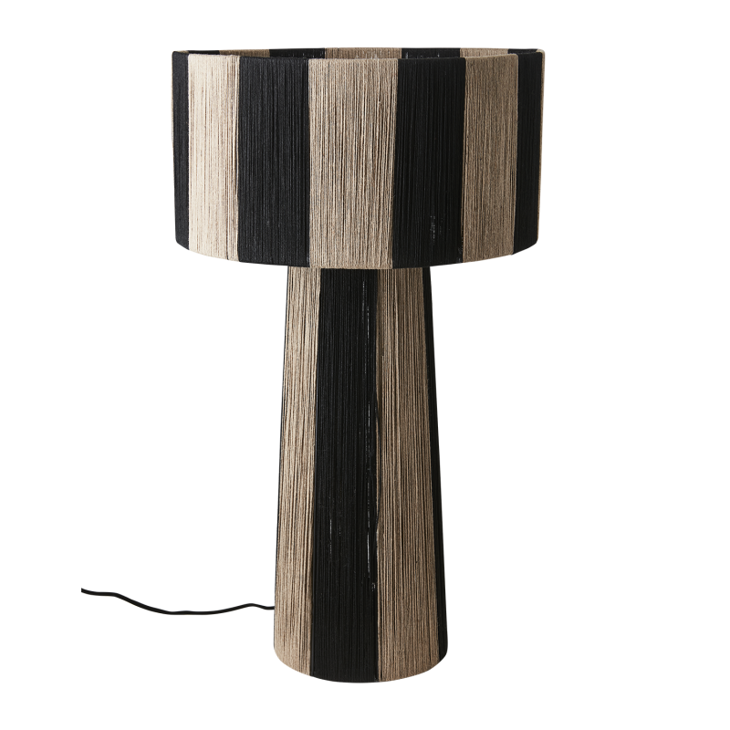 Bordslampa Svart / Natur, Jullan (Höjd: 72 cm) - Affari