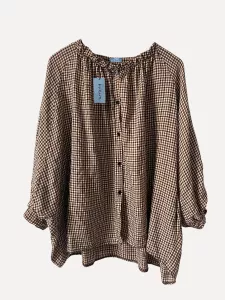 Blus Rutig Brun, Malenda - Reunion