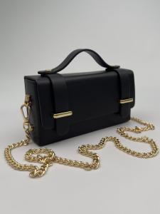 Väska / Clutch i skinn, Svart, Emine - Gemini