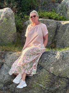 Klänning Blommig Rosa, Gia - Gemini