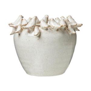 Kruka Fåglar, Offwhite, Elsa (Höjd: 22 cm) - Wikholm Form