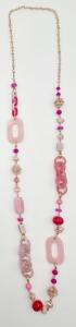 Halsband Långt, Rosa / Cerise - Cat & Co