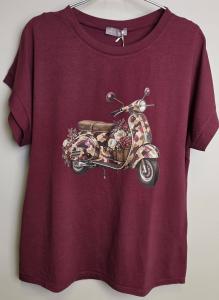 T-shirt Irma, Cykel Vinröd - Soulful Fashion