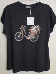 T-shirt Irma, Cykel Svart - Soulful Fashion