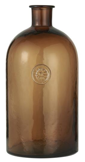 Apoteksflaska i brunt munblåst glas (30,5 cm) - Ib Laursen