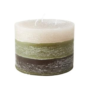 Blockljus 3 vekar, Grönt (15x11cm) Cote Nord - Affari