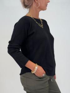 Stickad tröja, Svart Stella - Gemini