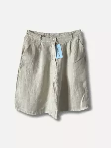 Linneshorts Knälånga, Beige Cecilia - Reunion Home   BERÄKNAD LEV: APRIL/MAJ