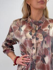 Blus, Blommig Vinröd, Cloe - Gemini