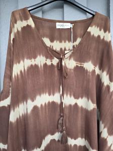 Blus Moana, Tie Dye Brun / Beige - Coconut Milk