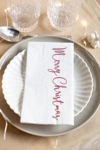 Servett Vit, God Jul / Merry Christmas - Storefactory