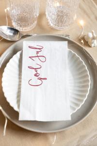 Servett Vit, God Jul / Merry Christmas - Storefactory