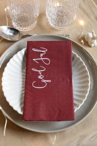 Servett Röd, God Jul / Merry Christmas - Storefactory