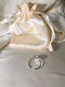 Ring, Justerbar Silverpläterad - The Shoelace Brand