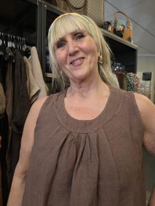 Linne, Brunt 100% Linne, Ebba  - Cabana Living